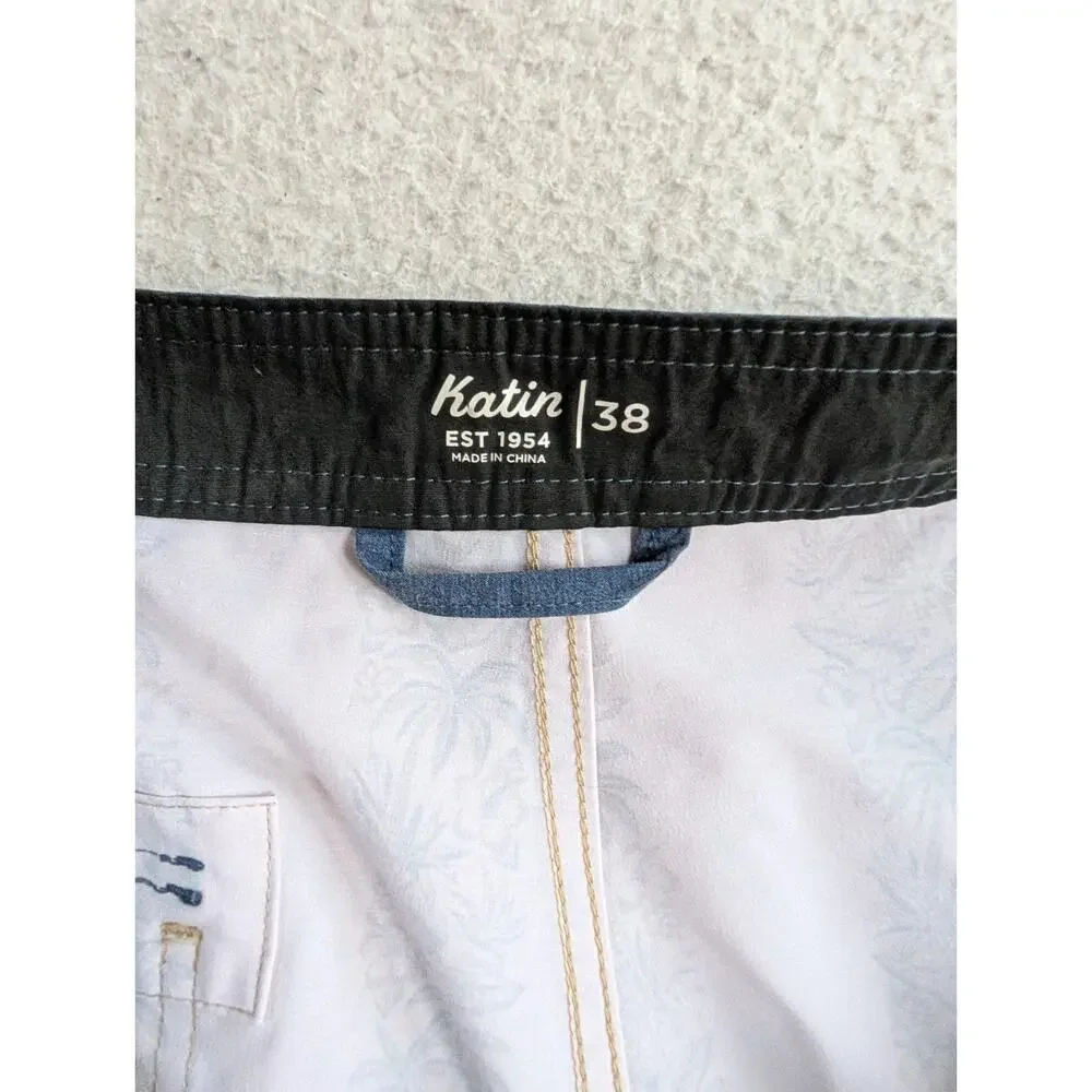 Katin Board Shorts Mens Sz 38 Peach Surf Beach Swim Trunks Vacation